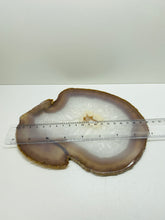 Load image into Gallery viewer, Large polished Natural Agate slice - cheese board, serving platter or display piece