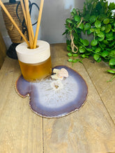 Load image into Gallery viewer, Large polished Natural Agate slice - cheese board, serving platter or display piece