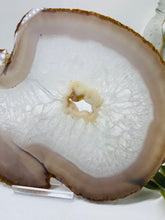 Load image into Gallery viewer, Large polished Natural Agate slice - cheese board, serving platter or display piece