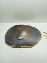 Load image into Gallery viewer, Large polished Natural Agate slice - cheese board, serving platter or display piece