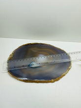Load image into Gallery viewer, Large polished Natural Agate slice - cheese board, serving platter or display piece