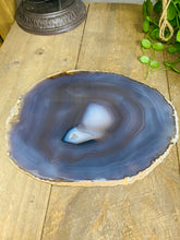 Load image into Gallery viewer, Large polished Natural Agate slice - cheese board, serving platter or display piece
