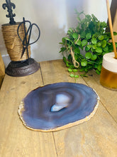 Load image into Gallery viewer, Large polished Natural Agate slice - cheese board, serving platter or display piece