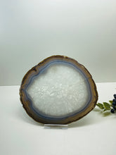 Load image into Gallery viewer, Large polished Natural Agate slice - cheese board, serving platter or display piece