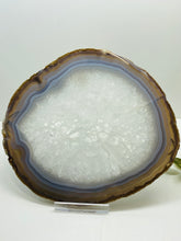Load image into Gallery viewer, Large polished Natural Agate slice - cheese board, serving platter or display piece