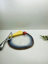 Load image into Gallery viewer, Large polished Natural Agate slice - cheese board, serving platter or display piece