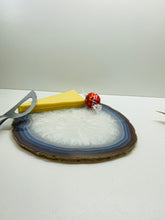 Load image into Gallery viewer, Large polished Natural Agate slice - cheese board, serving platter or display piece