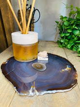 Load image into Gallery viewer, Large polished Natural Agate slice - cheese board, serving platter or display piece
