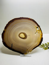 Load image into Gallery viewer, Large polished Natural Agate slice - cheese board, serving platter or display piece