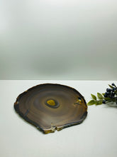 Load image into Gallery viewer, Large polished Natural Agate slice - cheese board, serving platter or display piece