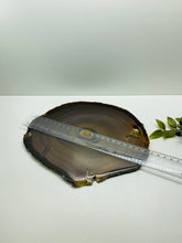 Load image into Gallery viewer, Large polished Natural Agate slice - cheese board, serving platter or display piece