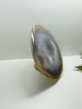 Load image into Gallery viewer, Large polished Natural Agate slice - cheese board, serving platter or display piece