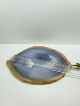 Load image into Gallery viewer, Large polished Natural Agate slice - cheese board, serving platter or display piece