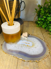 Load image into Gallery viewer, Large polished Natural Agate slice - cheese board, serving platter or display piece