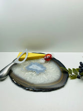Load image into Gallery viewer, Large polished Natural Agate slice - cheese board, serving platter or display piece