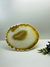 Load image into Gallery viewer, Large polished Natural Agate slice - cheese board, serving platter or display piece