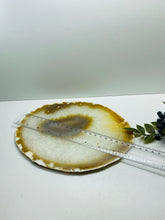 Load image into Gallery viewer, Large polished Natural Agate slice - cheese board, serving platter or display piece