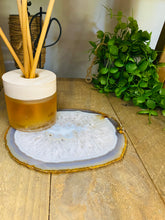 Load image into Gallery viewer, Large polished Natural Agate slice - cheese board, serving platter or display piece