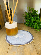 Load image into Gallery viewer, Large polished Natural Agate slice - cheese board, serving platter or display piece