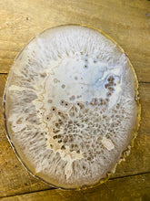 Load image into Gallery viewer, Large polished Natural Agate slice - cheese board, serving platter or display piece