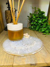 Load image into Gallery viewer, Large polished Natural Agate slice - cheese board, serving platter or display piece