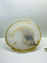 Load image into Gallery viewer, Large polished Natural Agate slice - cheese board, serving platter or display piece