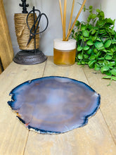 Load image into Gallery viewer, Large polished Natural Agate slice - cheese board, serving platter or display piece