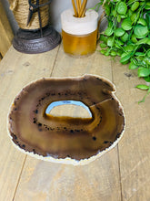 Load image into Gallery viewer, Large polished Natural Agate slice - cheese board, serving platter or display piece