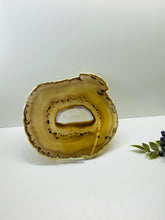 Load image into Gallery viewer, Large polished Natural Agate slice - cheese board, serving platter or display piece