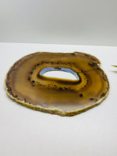Load image into Gallery viewer, Large polished Natural Agate slice - cheese board, serving platter or display piece
