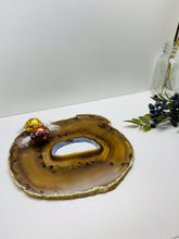 Load image into Gallery viewer, Large polished Natural Agate slice - cheese board, serving platter or display piece