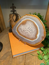 Load image into Gallery viewer, Large polished Natural Agate slice 4