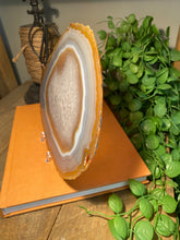 Load image into Gallery viewer, Large polished Natural Agate slice 4