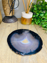 Load image into Gallery viewer, Large polished Natural Agate slice - cheese board, serving platter or display piece