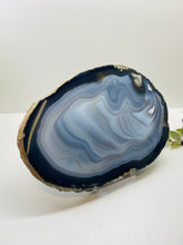Load image into Gallery viewer, Large thick polished Natural Agate slice - cheese board, serving platter or display piece