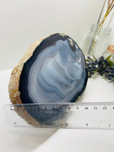 Load image into Gallery viewer, Large thick polished Natural Agate slice - cheese board, serving platter or display piece