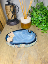 Load image into Gallery viewer, Large thick polished Natural Agate slice - cheese board, serving platter or display piece