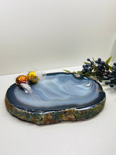 Load image into Gallery viewer, Large thick polished Natural Agate slice - cheese board, serving platter or display piece