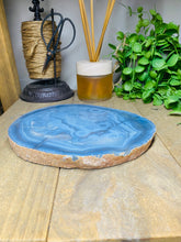 Load image into Gallery viewer, Large thick polished Natural Agate slice - cheese board, serving platter or display piece