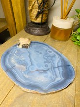Load image into Gallery viewer, Large thick polished Natural Agate slice - cheese board, serving platter or display piece