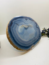 Load image into Gallery viewer, Large thick polished Natural Agate slice - cheese board, serving platter or display piece