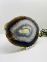 Load image into Gallery viewer, Large thick polished Natural Agate slice - cheese board, serving platter or display piece