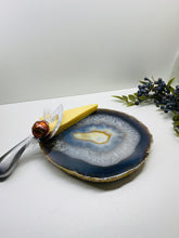 Load image into Gallery viewer, Large thick polished Natural Agate slice - cheese board, serving platter or display piece