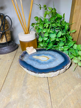 Load image into Gallery viewer, Large thick polished Natural Agate slice - cheese board, serving platter or display piece