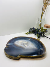 Load image into Gallery viewer, Large thick polished Natural Agate slice - cheese board, serving platter or display piece