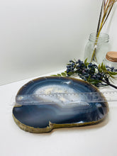 Load image into Gallery viewer, Large thick polished Natural Agate slice - cheese board, serving platter or display piece