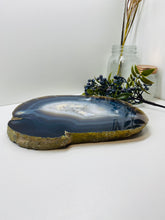 Load image into Gallery viewer, Large thick polished Natural Agate slice - cheese board, serving platter or display piece