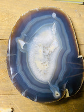 Load image into Gallery viewer, Large thick polished Natural Agate slice - cheese board, serving platter or display piece