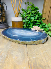 Load image into Gallery viewer, Large thick polished Natural Agate slice - cheese board, serving platter or display piece