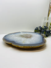 Load image into Gallery viewer, Large thick polished Natural Agate slice - cheese board, serving platter or display piece